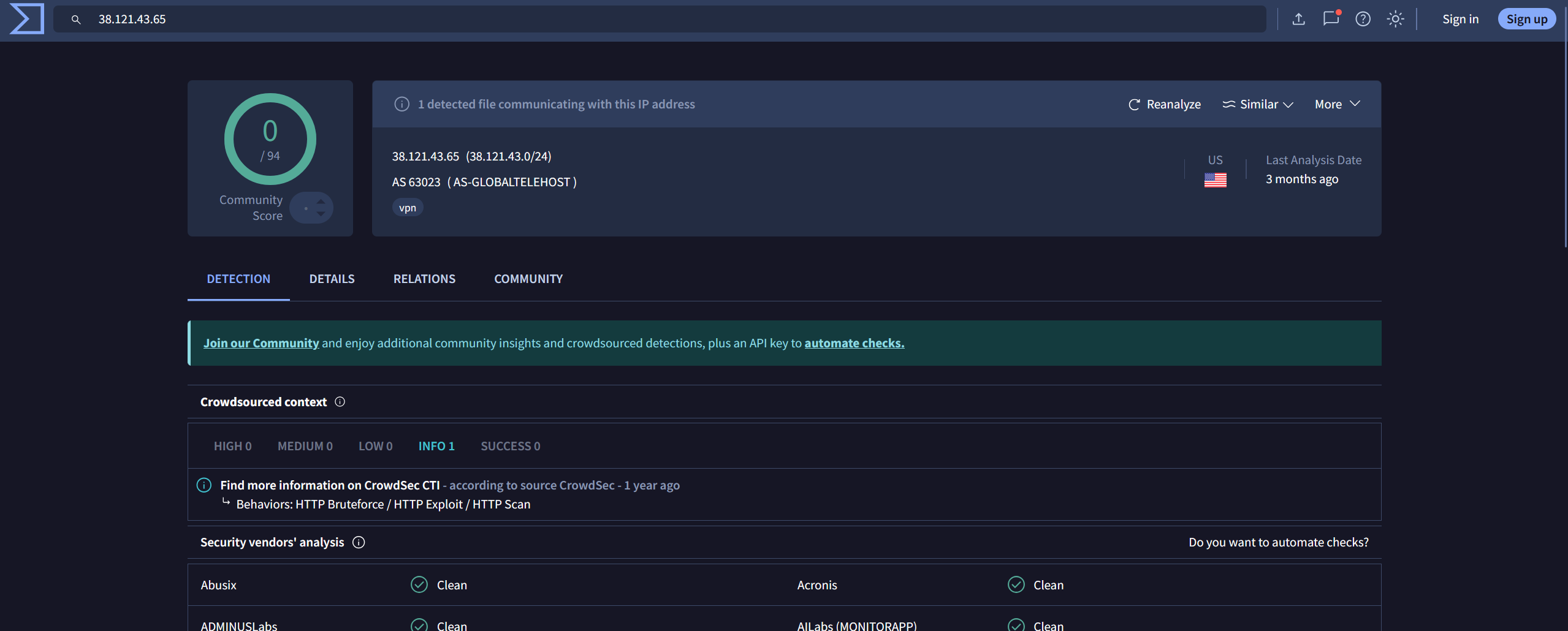pstree output identifying outline.exe as the VPN process